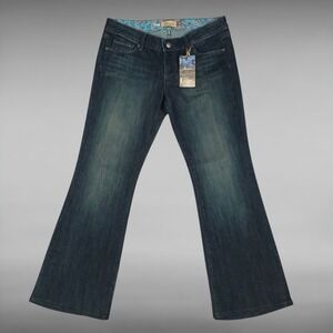 NWT Vintage Y2K Paige Premium Denim Laurel Canyon Flap Pocket Flare Jeans 29
